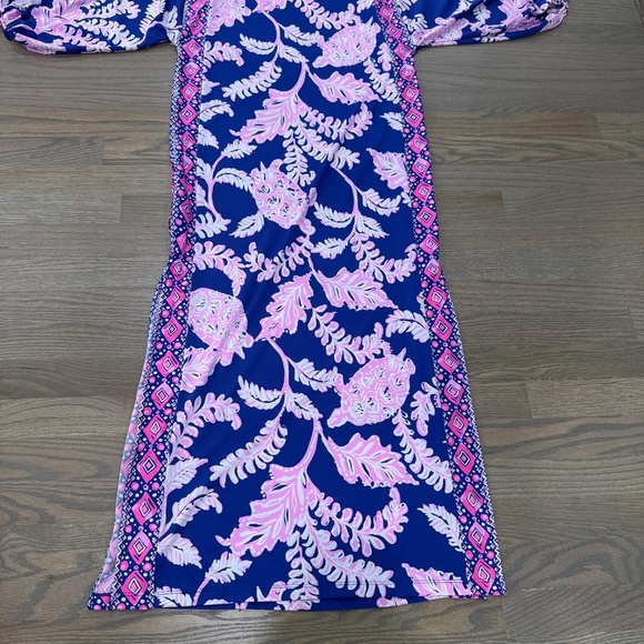 Lilly Pulitzer Silva Maxi in the "Galaxy Blue What The Shell"  size 2 - Picture 5 of 9